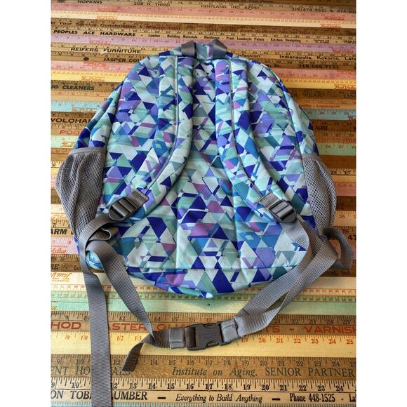 LL Bean Big Kids Fresh Mint Prism Deluxe Bookbag 37L Backpack Monogram VICTORIA - Picture 7 of 11